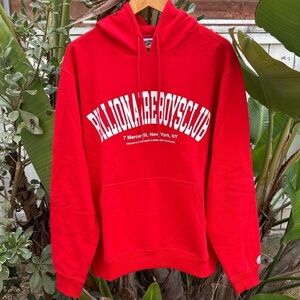 Billionaire Boys Club Arch Logo Hoodie Red L NWT